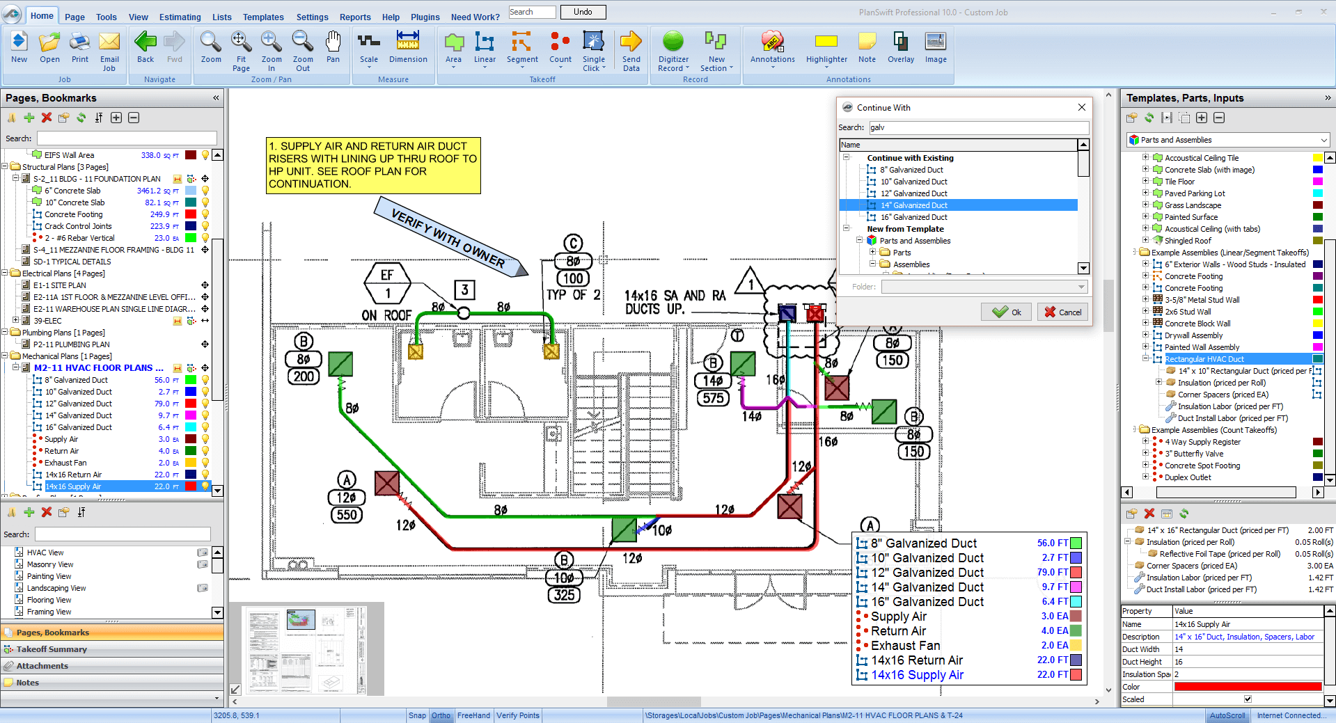 HVAC Estimating Software HVAC Takeoff Software PlanSwift