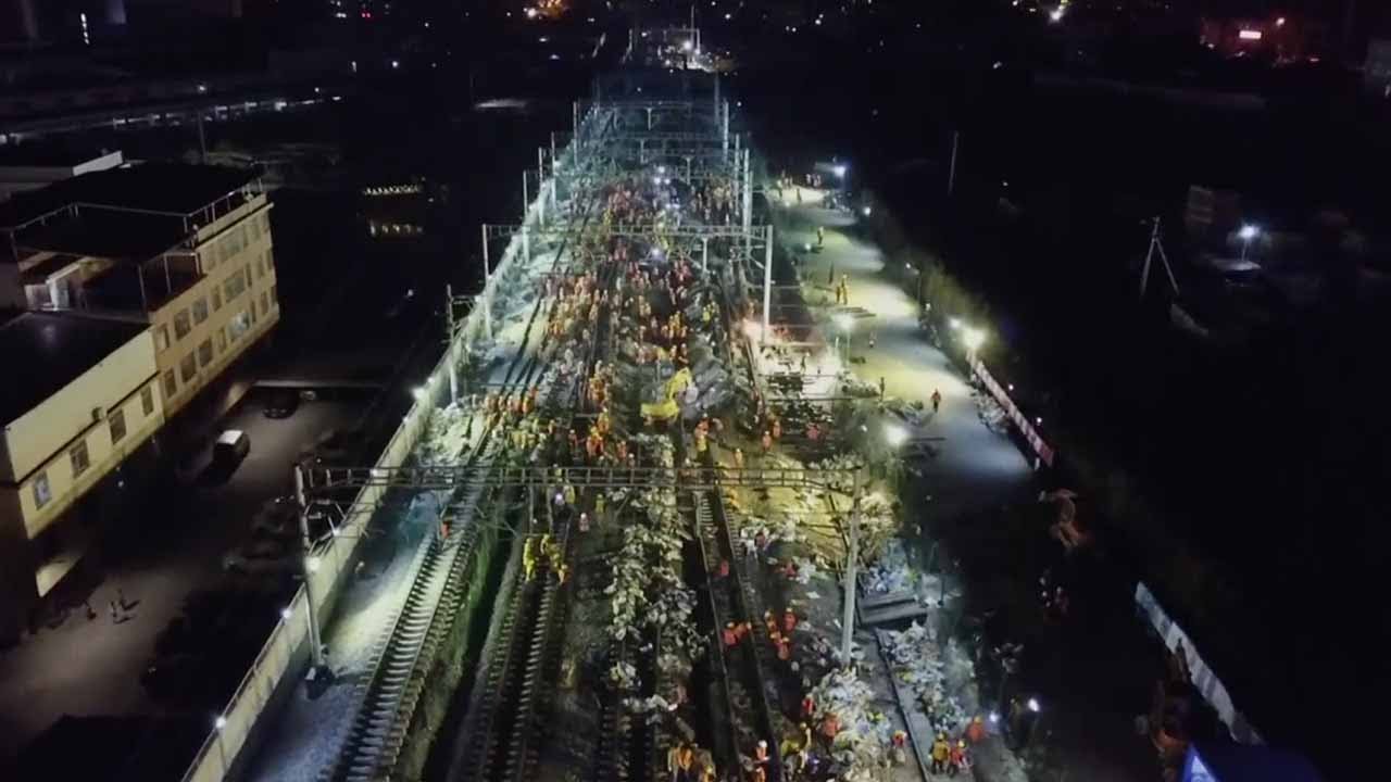 1,500 Workers Build Railway Station in just 9 Hours